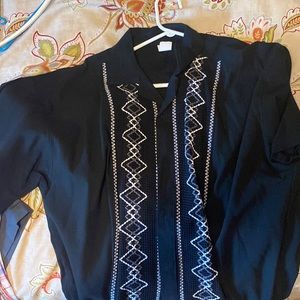 Mens guayabera xl